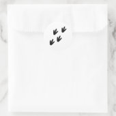 恐竜の足跡 ラウンドシール (バッグ)