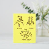 恐竜の足骨 ポストカード (スタンド正面)