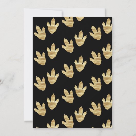 恐竜の轟音の誕生日パーティー 招待状 (裏面)