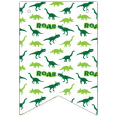 恐竜の轟音誕生日旗 バンティングフラッグ (第1の旗)