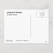 恐竜の轟音、ハッピーバレンタインデー、ポストカード シーズンポストカード (裏面)