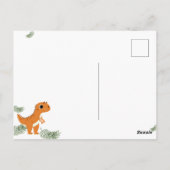 恐竜の迫力満点の誕生日パーティーへようこそ! ポストカード (裏面)