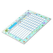 恐竜の週刊雑草図のメモカスタム帳 ノートパッド (アングル)