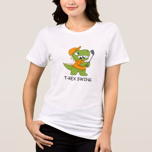 恐竜の遊ゴルフ恐竜ゴルフシャツ トライブレンドTシャツ (正面)