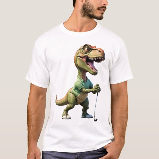 恐竜の遊ゴルフ恐竜ゴルフシャツ Tシャツ (正面)