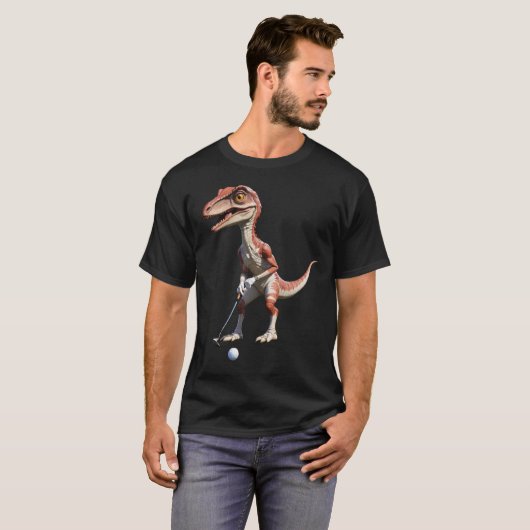 恐竜の遊ゴルフ恐竜ゴルフシャツ Tシャツ (正面フル)