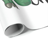 恐竜の運サンタクロースのクリスマス ラッピングペーパー (ロールコーナー)