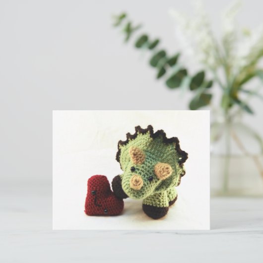 恐竜の郵便はがき ポストカード (スタンド正面)