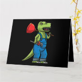 恐竜の配管工 カード (黄色い花)