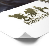 恐竜の重量挙げ ポスター (角)