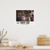 恐竜の重量挙げ ポスター (キッチン)