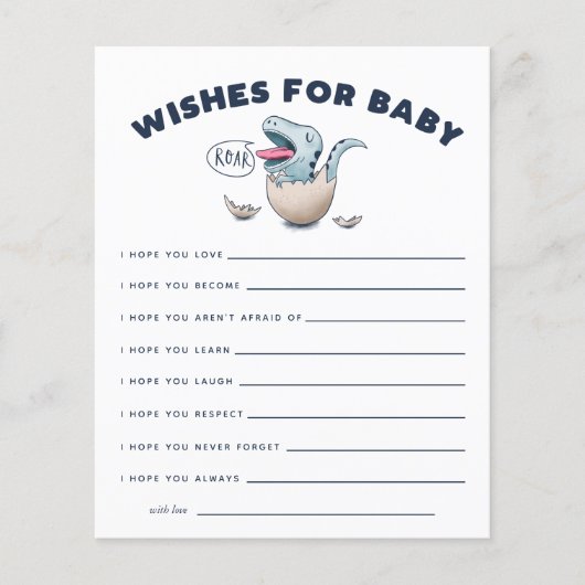 恐竜の青いカードをベビー (正面)