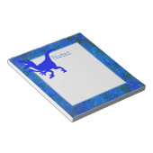 恐竜の青い隠れ家 ノートパッド (アングル)