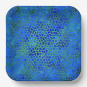 恐竜の青い隠れ家 ペーパープレート (正面)