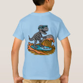 恐竜の頭蓋骨の島のグラフィックTシャツ Tシャツ (裏面)