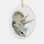 恐竜の頭部、ラウンドオーナメント セラミックオーナメント (右)