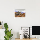 恐竜の風景 – 3D 描写 ポスター (ホームオフィス)