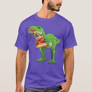 恐竜の食べピザTRexピザ愛好家Pizzasauru Tシャツ