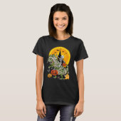 恐竜の骨ハロウィン Tシャツ (正面フル)