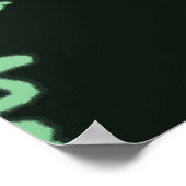 恐竜の骨ヴィンテージシルエットイラストレーション。 ポスター (角)