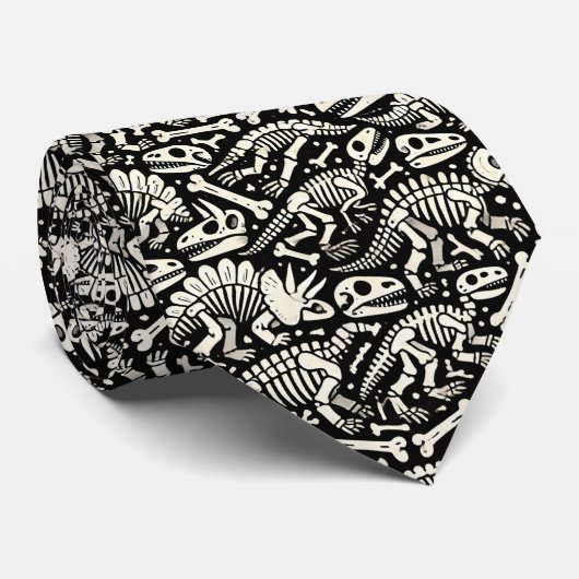 恐竜の骨冒険 ネクタイ (ロール)