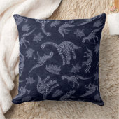 恐竜の骨格模型の年代 クッション (ブランケット)