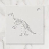 恐竜の骨格芸術 フェイバータグ (裏面)