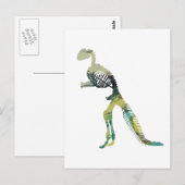 恐竜の骨格 ポストカード (正面/裏面)