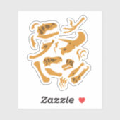 恐竜の骨 シール (シート)