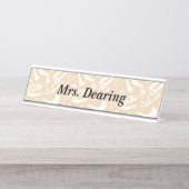 恐竜の骨 デスクネームプレート (正面)