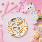 恐竜の骨 ペーパープレート (パーティー)