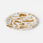 恐竜の骨 ペーパープレート (アングル)