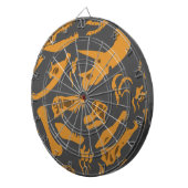 恐竜の骨(灰色) ダーツボード (正面右)