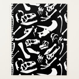 恐竜の骨（白黒） プランナー手帳