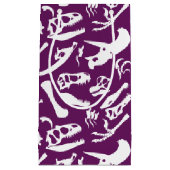 恐竜の骨（紫） スモールペーパーバッグ (正面)