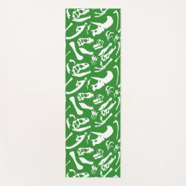 恐竜の骨(緑) ヨガマット