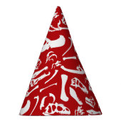 恐竜の骨(赤い) パーティーハット (右)