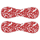 恐竜の骨（赤） ソフトボール (パネル)