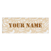 恐竜の骨(金ゴールド) 名札 (正面)