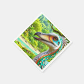 恐竜の鳥 スタンダードカクテルナプキン (角)