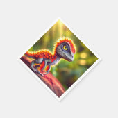 恐竜の鳥 スタンダードカクテルナプキン (角)