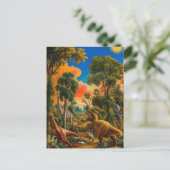 恐竜の黄金時代:鮮やか最高傑作 ポストカード (スタンド正面)