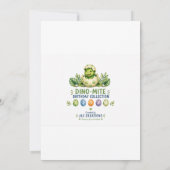 恐竜の1歳の誕生日 カード (裏面)