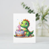 恐竜の1歳の誕生日 シーズンポストカード (スタンド正面)
