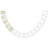 恐竜の1歳の誕生日 バンティングフラッグ (全)