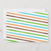 恐竜の1歳誕生日パーティー招待状 招待状 (裏面)