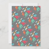 恐竜の1歳誕生日 招待状 (裏面)