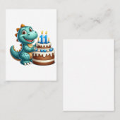恐竜の11歳の誕生日 コーリングカード (正面/裏面)