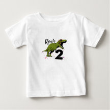 恐竜の2歳の誕生日子供用Tシャツ - かわいい服