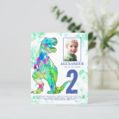 恐竜の2番目の誕生日パーティー写真予算 (スタンド正面)